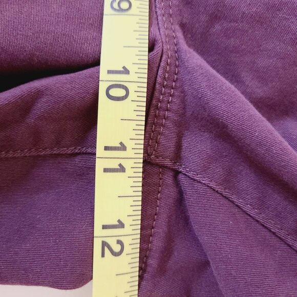 Nine West Womens Heidi Pull-On Straight Jeans Burgundy Size 14 NWOT - Picture 9 of 9